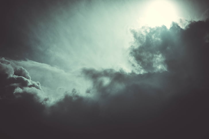 テクスチャ, 空, 雲, 風, 嵐, 天気, 写真