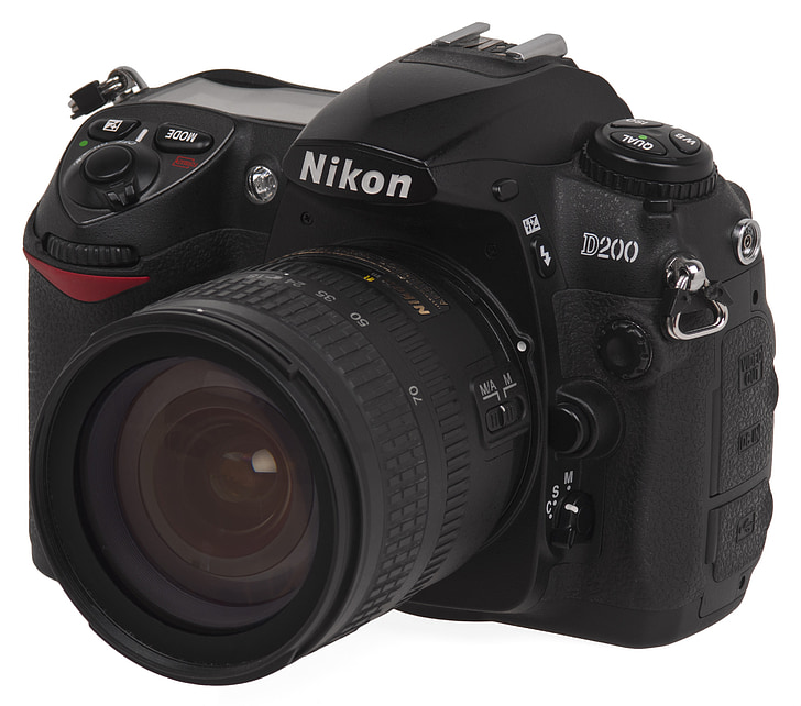 Nikon, D200, şi, lentilă