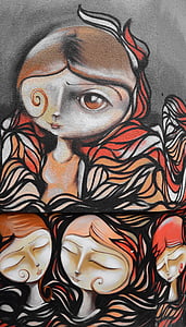 graffiti, pouličné umenie, Urban art, umenie, Postrekovač, nástenné maľby, Berlín