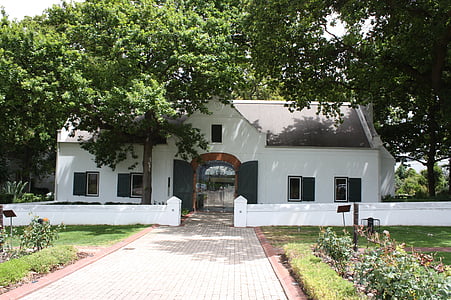 south africa, estate of la motte, winery, home, building, stately, winelands