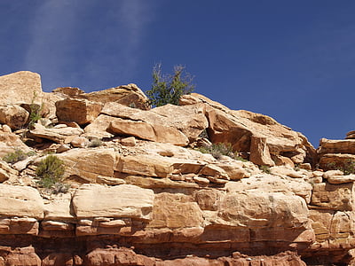 mountain, red, rocks, arizona, usa, landscape, scenery