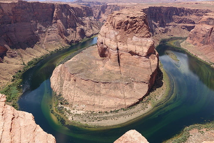 Colorado, pliage de fer à cheval, Arizona, nature, rivière, Colorado river, Canyon