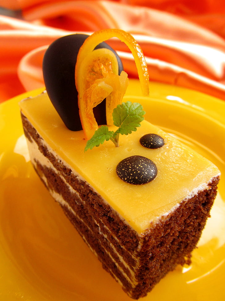 торт, десерт, фрукты, оранжевый, питание, люксы, Grand marnier