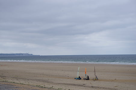 Strand, Meer, Char-Segelboote