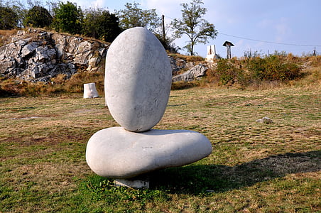 kivist skulptuur, mägi on sümbol, Statue park, Näo piirkonna, loodus, Art