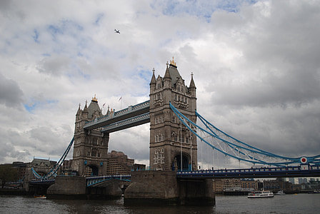 Tower bridge, Anglie, Londýn, Most, řeka, Architektura, voda