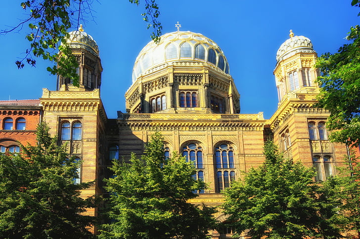 Berlīne, Vācija, sinagoga, ticības, reliģija, ēka, arhitektūra