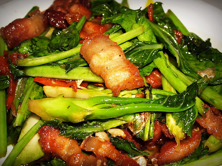dish, thailand, meal, pepper, fried, green, fat