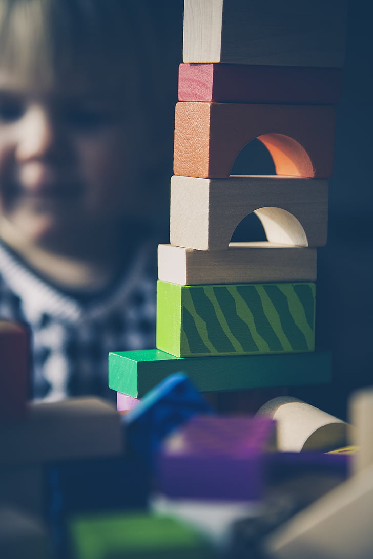 blocks, child, colorful, colourful, kid, playing, toy