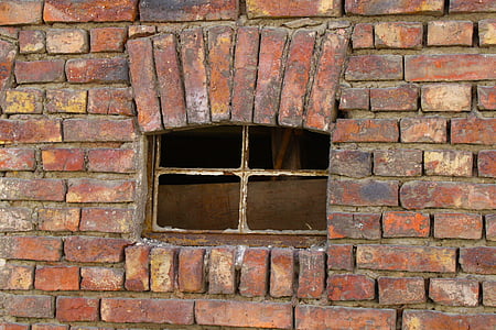 window, brick, old, home, architecture, break up, lapsed