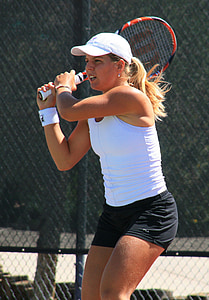 tennis player, woman, racket, sport, return, court, lifestyle