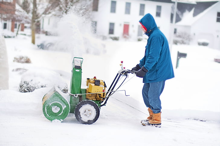 snow blower, man, work, winter, snow, cold, cold - Temperature