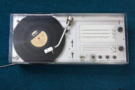 plataforma giratória, rádio, marrom, projeto, clássico, 1962, Dieter rams