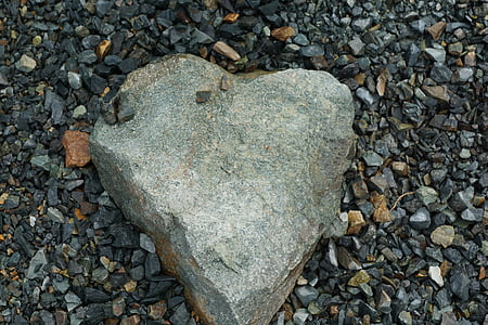batu, jantung, Cinta, alam