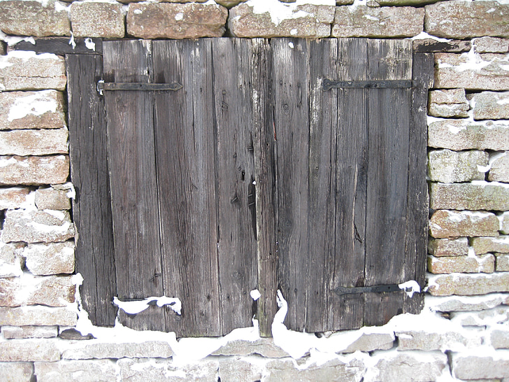kamenná stena, kameň, kamene, dvere, Port, detail drevené dvere, Príroda
