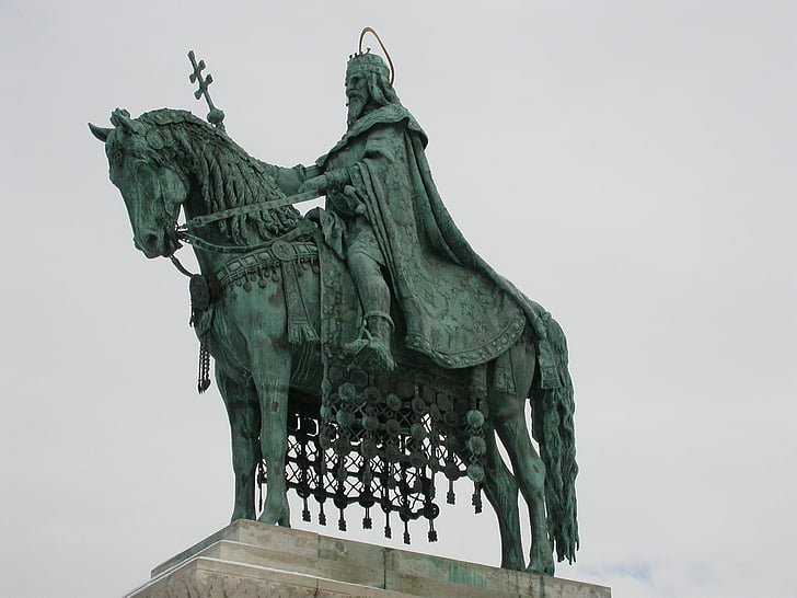 König Stephan Ungarn, Burg-budapest, Budapest, Statue, Architektur, Sehenswürdigkeit, Skulptur