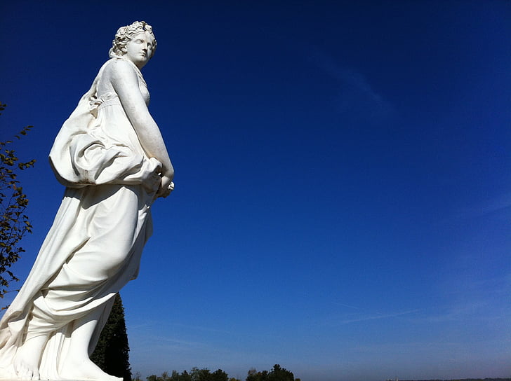 Versailles-i, Franciaország, szobrászat, kert, szobrok, szobor, város