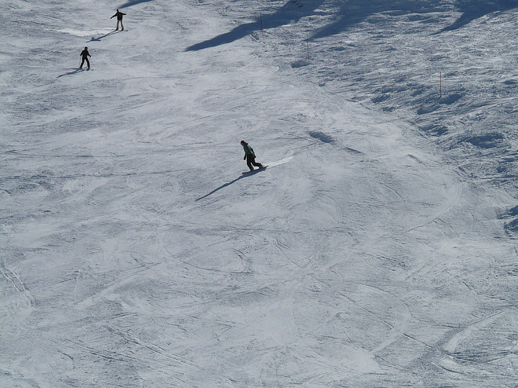 Skiën, skiërs, skiër, Start-en landingsbaan, skipiste, stoeltjeslift, sneeuw