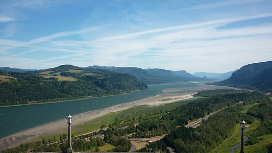 Columbia river gorge, Oregon, maastik, loodus, vee, Scenic