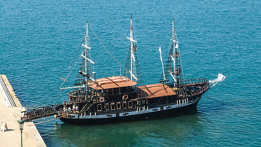 Yunani, Thessaloniki, kapal berlayar, kapal pesiar, Pariwisata, laut, kapal laut