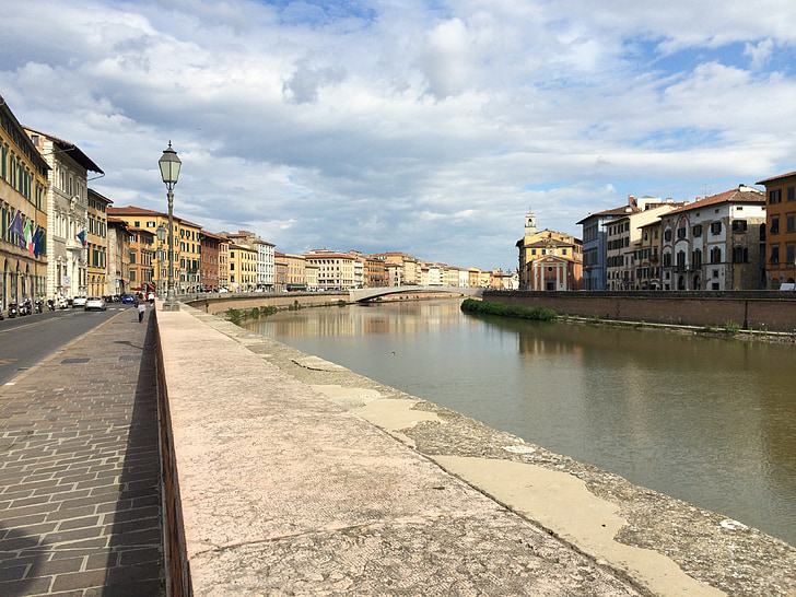 Arno, Pisa, Bank, Olaszország