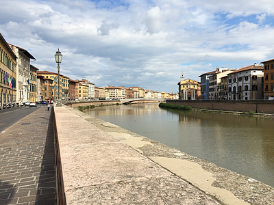 Arno, Pisa, banka, Taliansko
