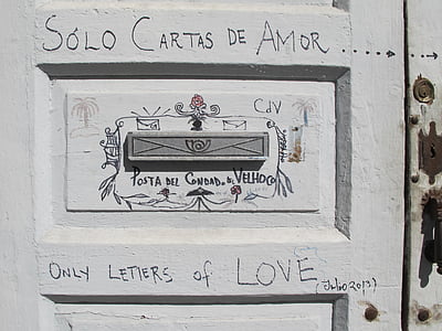 buzón de correo, puerta, Exponer, Carta de amor, puerta de entrada, Inicio, puerta de entrada