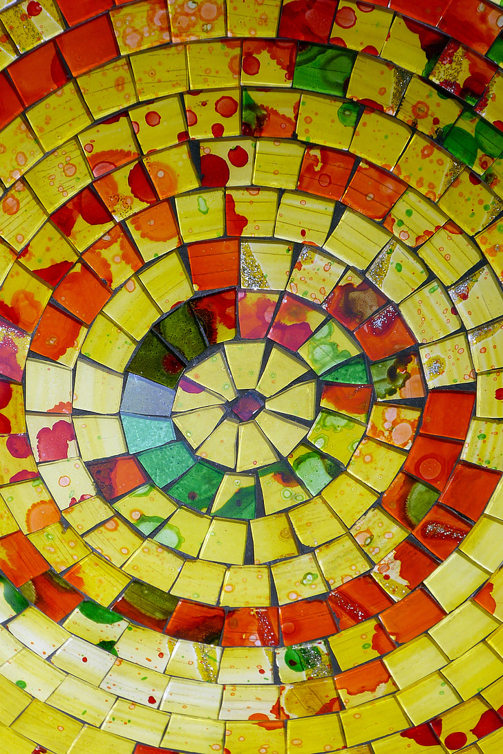 Colore, giallo, colori, Priorità bassa, vetro, Mosaico, modello
