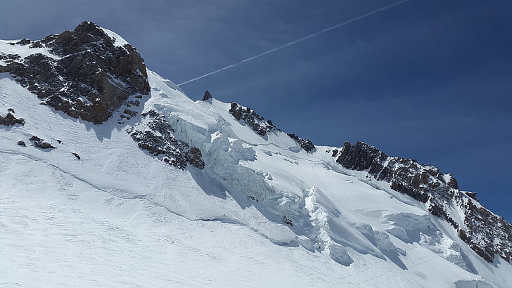 mont maudit, 氷河, seracs, 高い山, 山, 氷, アルパイン