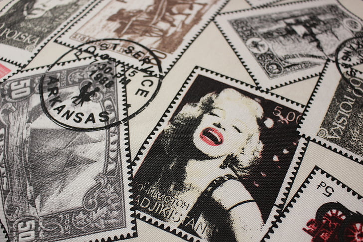 francobolli, Marilyn, star del cinema