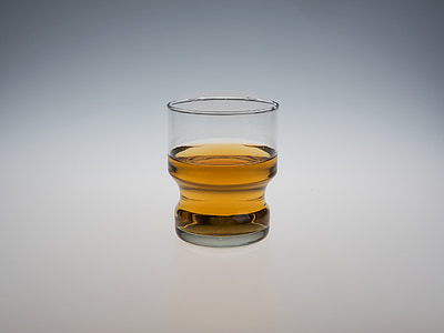 Likier, szkło, na białym tle, whisky, Rum, napój, alkoholowe