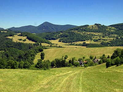 slovakia, straż, mountains, country, nature, meadows, forests