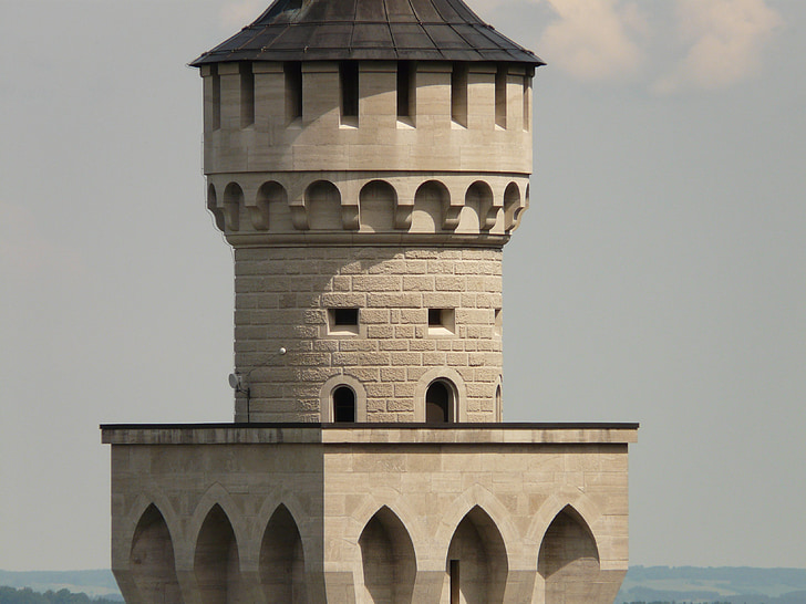 Torre, Castell del cavaller, gran, edifici, arquitectura, sostre