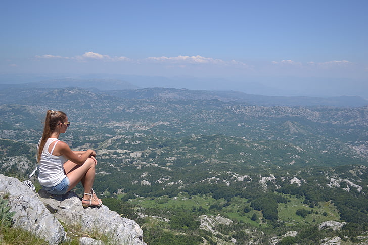 montanhas, beleza, natureza, viagem, Montenegro, pedras, Verão