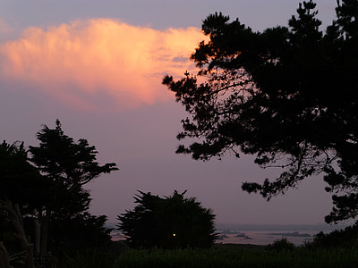 Brittany, manzara, bulutlar, abendstimmung, springtide, gökyüzü, doğa