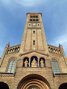 arkkitehtuuri, rakennus, Pietari-Paavalin kirkko, Potsdam, uskonto, Steeple, Tower