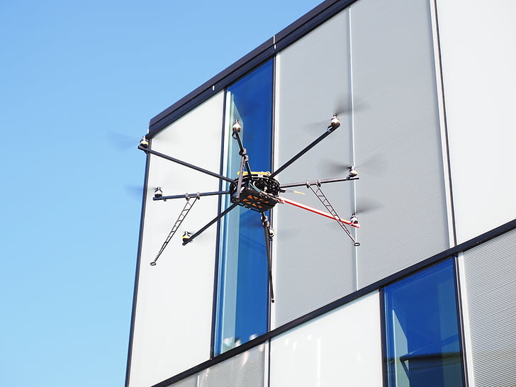 drone, helikopter, repülőgép, menet közben, technológia, távirányító, ellenőrzés