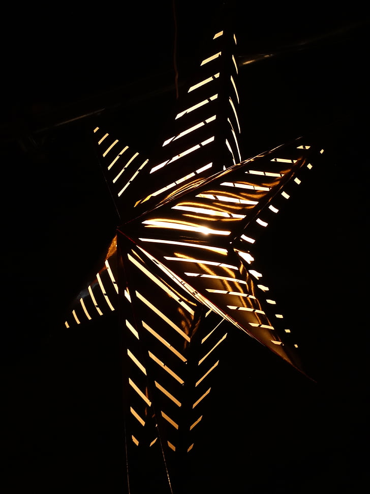 lysende stjerne, Star, dekorasjon, Christmas