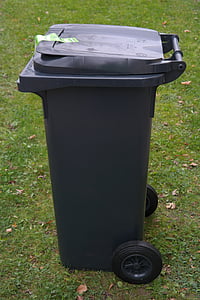 dustbin, waste, garbage, ton, waste bins, ton of plastic, black