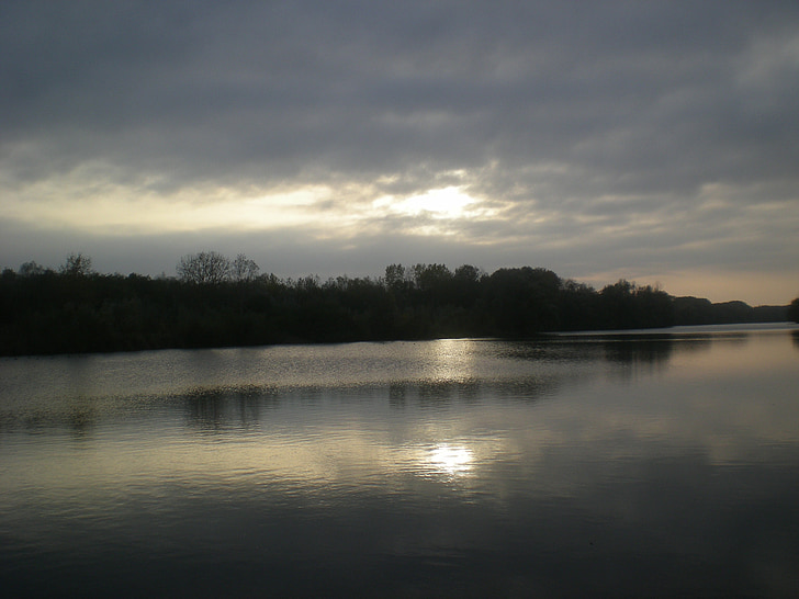 danube, evening, quiet, silent, twilight, water, lake