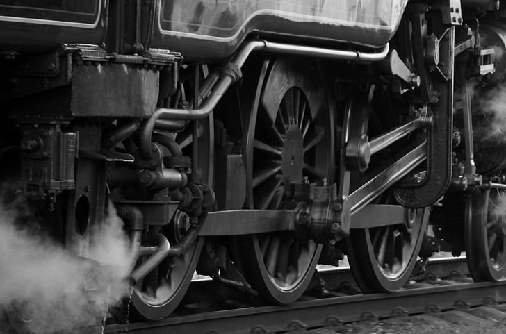 tåg, lokomotiv, Steam, makt, järnväg, transport, järnväg