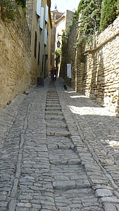 brolagt gate, Provence, Sør, Street, Brostein, arkitektur, Europa