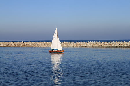 żaglówkę, Morza Bałtyckiego, morze, Port