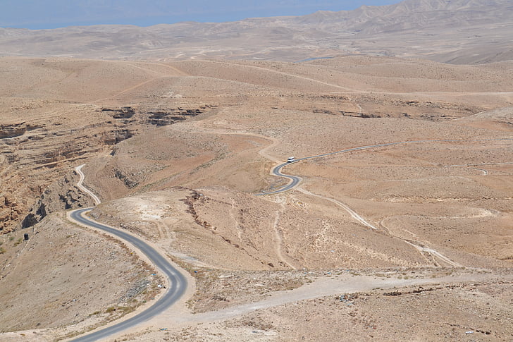 Izraelis, kelias, Kopa, dykuma, kelių, kalnų, Gamta