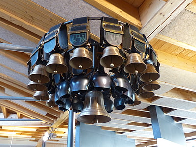 mucca campane, Museo del formaggio, Münstertal, Alsazia