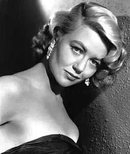 dorothy malone, actress, vintage, movies, motion pictures, monochrome, black and white