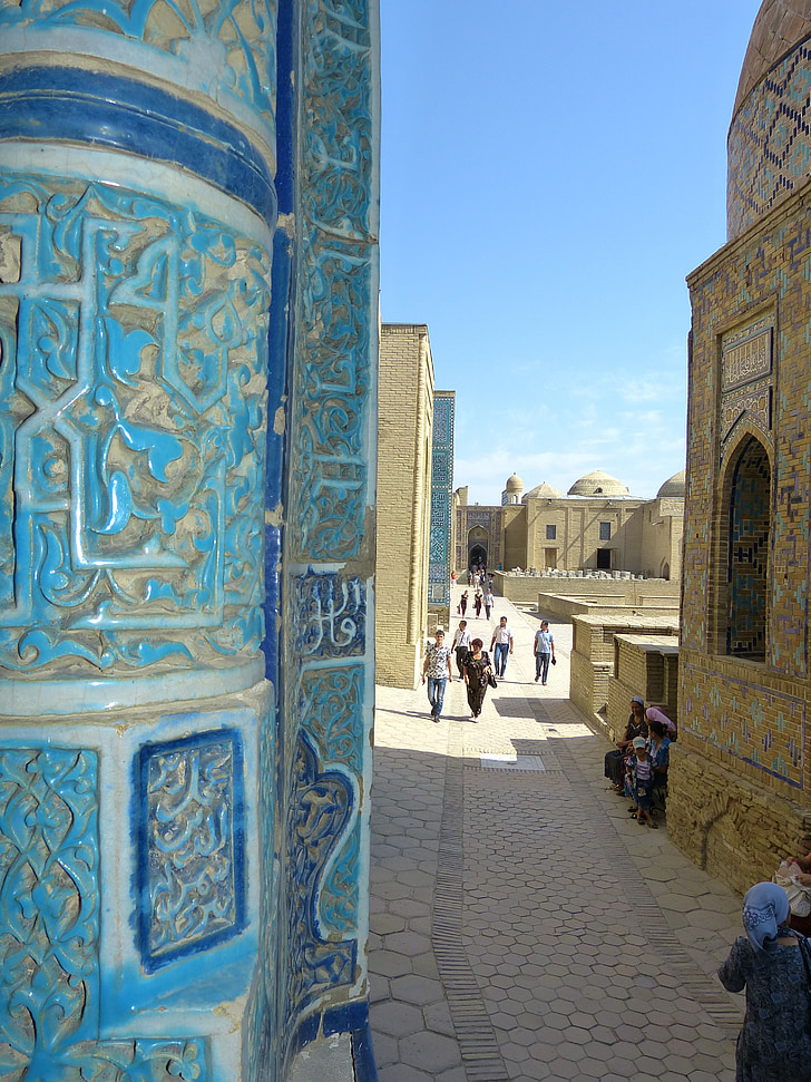 shohizinda, nécropole, Samarkand, Ouzbékistan, mausolées, Mausolée