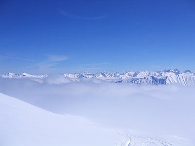 Voralberg, petit kleinwalsertal, racó de porta, l'hivern, neu, sol, llum