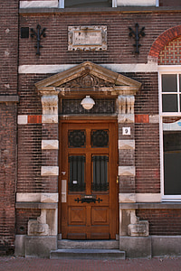 вратата, къща, исторически център, s'hertogenbosch, фасада