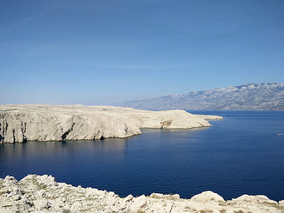 Isola di pag, mare Adriatico, Croazia